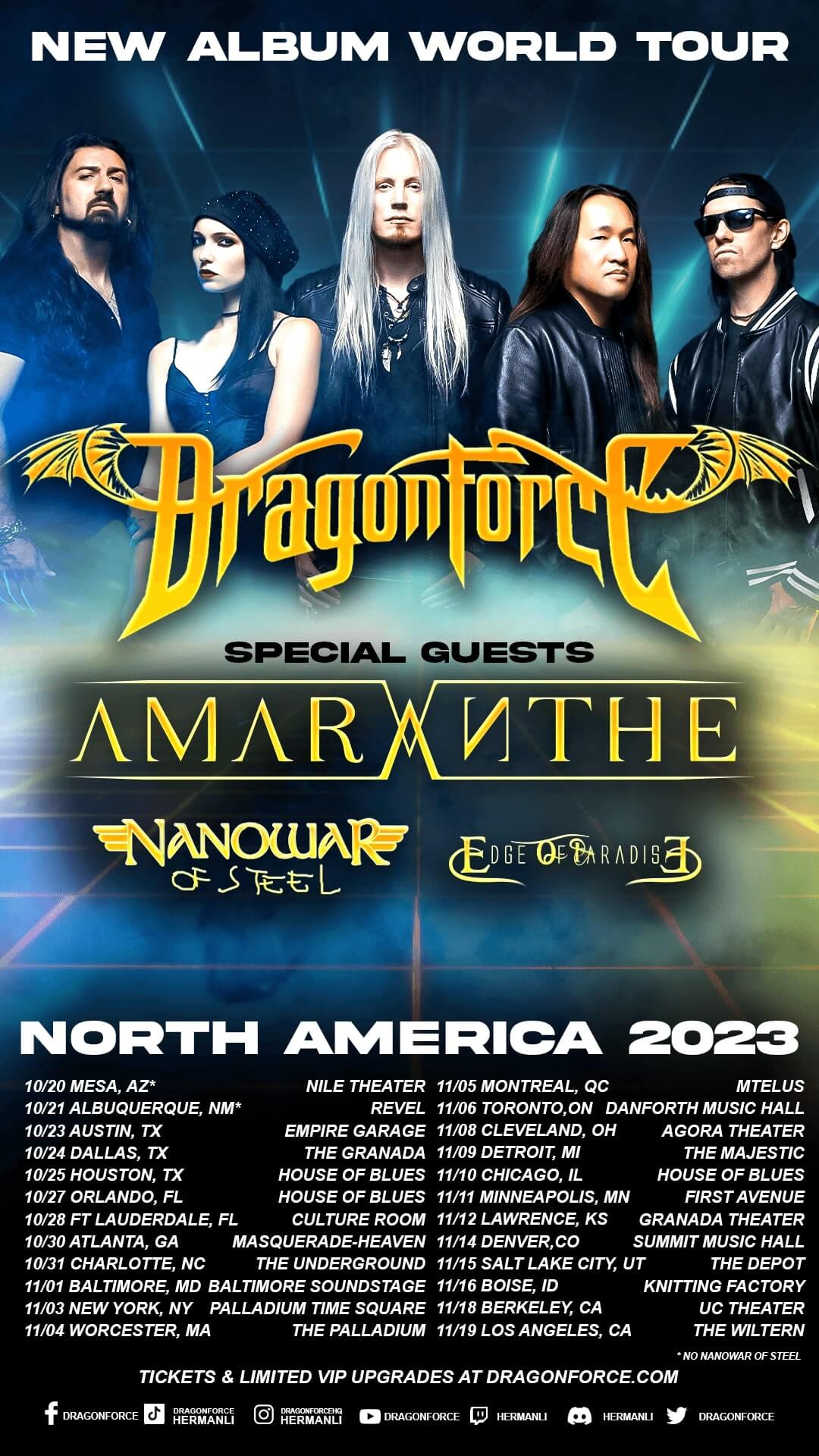 amaranthe uk tour 2023